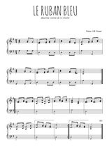 Téléchargez l'arrangement pour piano de la partition de Le ruban bleu en PDF